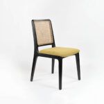 Galaxy Art Modern Contemporary Black Teakwood Dining Chair