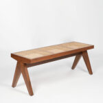 Galaxy Art Natural Cane Accent Bench