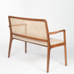 Galaxy Art Teakwood Cane Accent Bench - Image 3