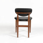 Galaxy Art Leatherette Teakwood Dining Chair - Image 3