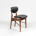 Galaxy Art Leatherette Teakwood Dining Chair