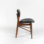Galaxy Art Leatherette Teakwood Dining Chair - Image 2