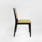 Galaxy Art Modern Contemporary Black Teakwood Dining Chair - Image 2