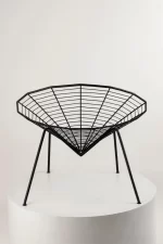 Galaxy Art Metal Spider Web Accent Arm Chair - Image 12