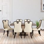 Galaxy Art Elegance Teak Wood Six Seater Dining Set