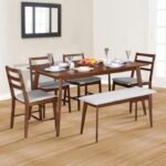 Galaxy Art Elegance 6 Seater Dining Set With Bench