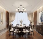 Galaxy Art Timeless Teak Wood Round Dining Table Set