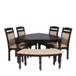 Galaxy Art Zenith Teak Wood Dining Set - Image 2