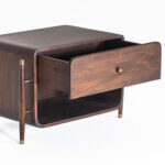 Galaxy Art Navah Teak Wood Bedside Table - Image 7