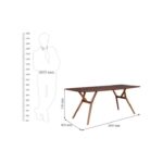 Galaxy Art Teakwood Elegance Dining Set - Image 4