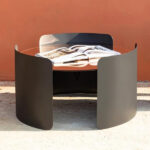 Galaxy Art Harmonia Iron and Glass Coffee Table - Image 3