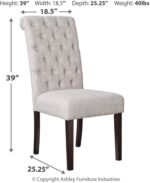 Galaxy Art Elegant Light Gray Upholstered Dining Chairs, Set of 2 - Image 3