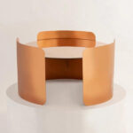 Galaxy Art Harmonia Iron and Glass Coffee Table - Image 6