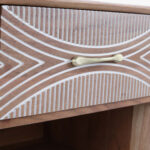 Galaxy Art Bunka Teak Wood Bedside Table - Image 6