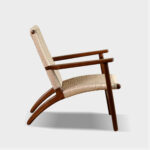 Galaxy Art Handcrafted Teakwood Paper Rope Accent Chair - Image 2