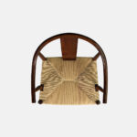 Galaxy Art Teakwood Weave Accent Arm Chair - Image 3