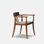 Galaxy Art Natural Teakwood Accent Arm Chair