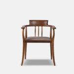 Galaxy Art Natural Teakwood Accent Arm Chair - Image 2