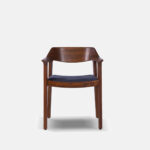 Galaxy Art Teakwood Natural Finish Arm Chair - Image 2