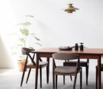 Galaxy Art Dutch Leaves Design Dining Table Set with 4 Chairs - Image 2