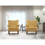 Galaxy Art Artisan Teakwood Double Rocking Chair (Set of 2) - Image 2