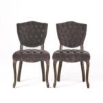 Galaxy Art Velvet Luxury Parsons Chairs (Set of 2) - Image 3