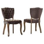 Galaxy Art Velvet Luxury Parsons Chairs (Set of 2) - Image 2
