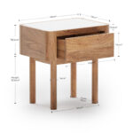 Galaxy Art Contemporary Essence Bedside Table - Image 6