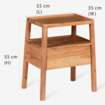 Galaxy Art Somer Bedside Table - Timeless Elegance - Image 5