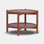 Galaxy Art Dual Tier Round Coffee Table - Image 2