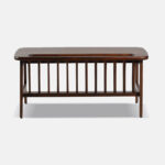 Galaxy Art Modern Rectangular Coffee Table with Integrated Magazine Rack - Image 2