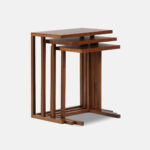 Galaxy Art Handcrafted Teakwood Serenity Stand (Set of 3)