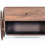 Galaxy Art Navah Teak Wood Bedside Table - Image 2