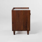 Galaxy Art Carrara Marble Bedside Table - Image 5