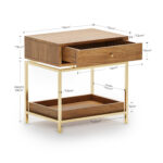 Galaxy Art June Bedside Table - Modern Charm - Image 5