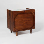 Galaxy Art Carrara Marble Bedside Table - Image 3