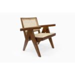 Galaxy Art Jeanneret-Inspired Cane Accent Chair - Image 3