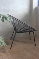 Galaxy Art Metal Spider Web Accent Arm Chair - Image 8