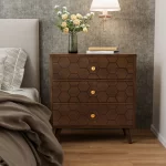 Galaxy Art Cosiest Honeycomb Mid-Century Nightstand - Image 5
