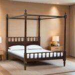 Galaxy Art Sovereign Sheesham Bed in Teak Finish