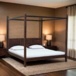 Galaxy Art Vintage Sheesham Poster Bed