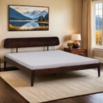 Galaxy Art Sheesham Grace Bed in Light Rosewood Finish