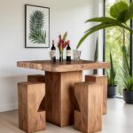 Galaxy Art Urbane Solid Wood Bar Table Set