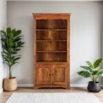 Galaxy Art Natural Brown Sheesham Grace Bookcase