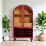 Galaxy Art Rustic Charm Solid Wood Bar Cabinet