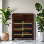 Galaxy Art Teak Essence Sheesham Wood Chest of Drawers