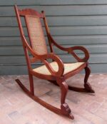 Galaxy Art Mahogany Bliss Cane Rocking Chair - Image 4