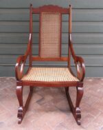 Galaxy Art Mahogany Bliss Cane Rocking Chair - Image 2