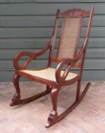 Galaxy Art Mahogany Bliss Cane Rocking Chair - Image 3