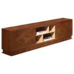 Galaxy Art Contemporary Walnut-Finished Sliding Cabinet